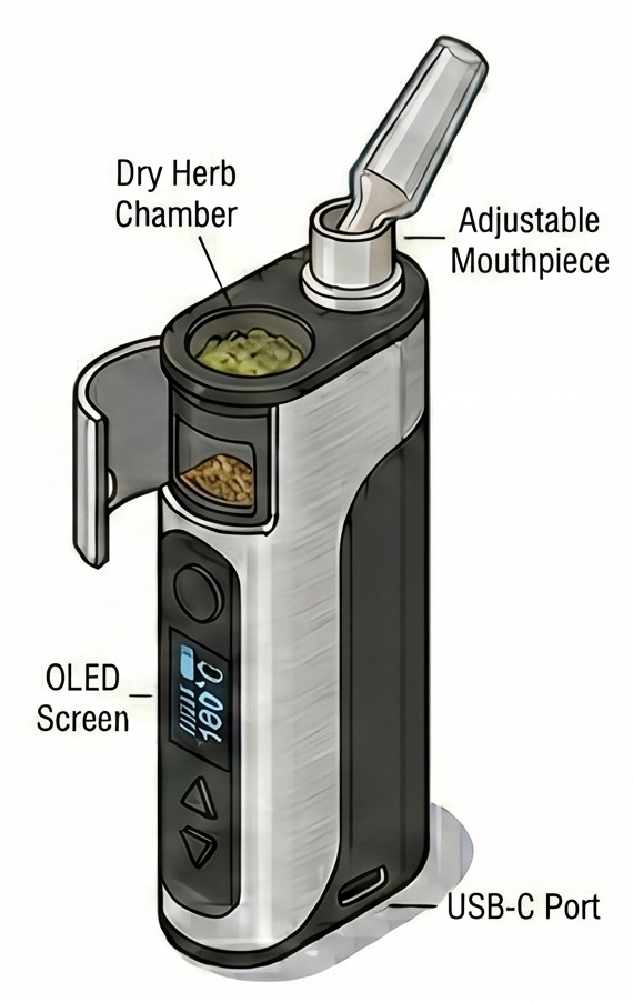 Arizer Go SRT Portable Dry Herb Vaporizer