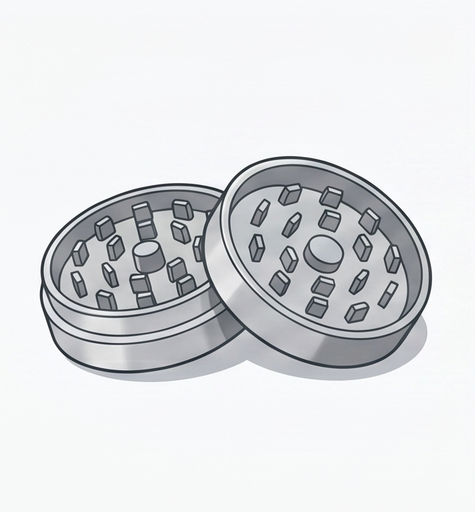 Santa Cruz Shredder 3pc Large Grinder (Black)